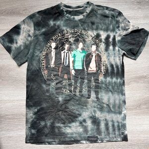 Supernatural Sam Dean Winchester team free will tie dyed t- shirt - size S